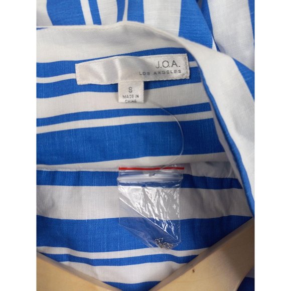J.O.A. blue and white striped size S skirt - Picture 5 of 5